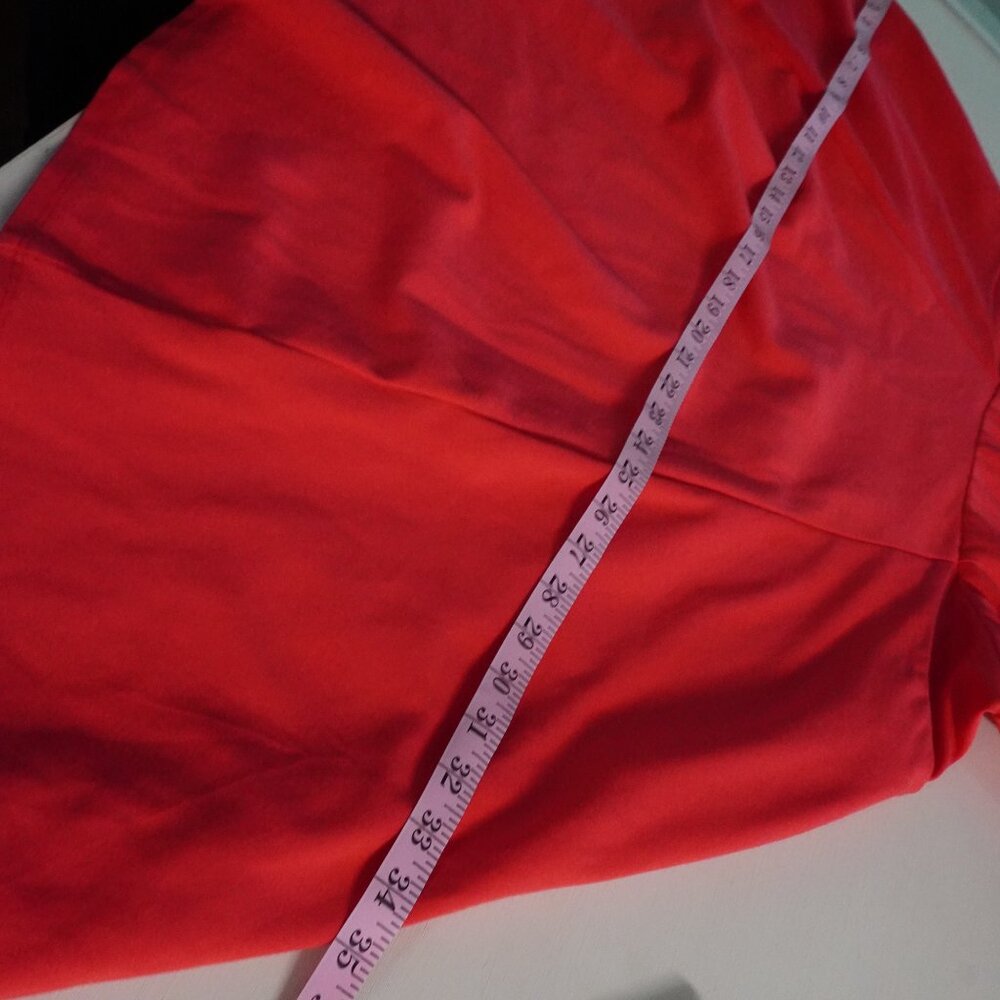 Torrid Red Sleeveless A-Line Dress Size 1X Back Cutout Exposed Gold Zipper - Picture 8 of 13